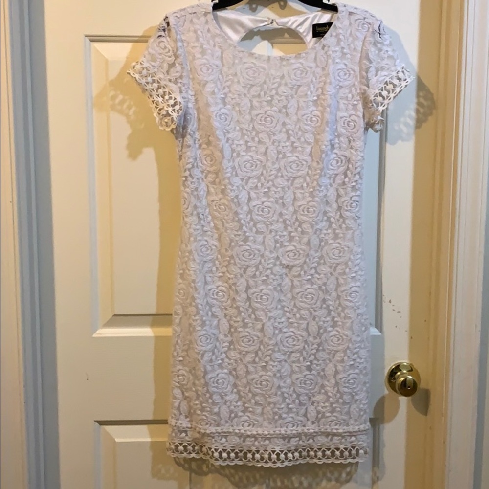 White lace dress